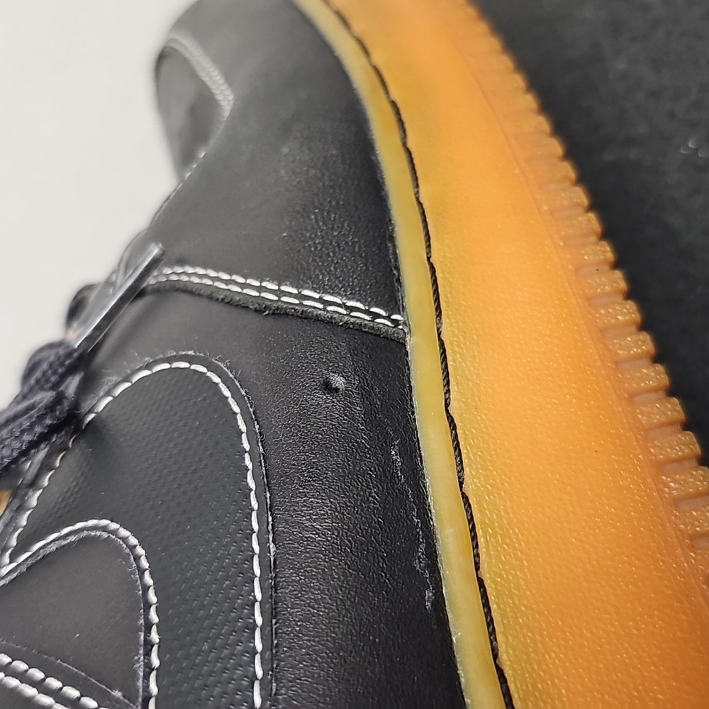 NIKE AF1 BLACK WITH GUM SOLE BFPM-01-107 - Picture 11 of 13